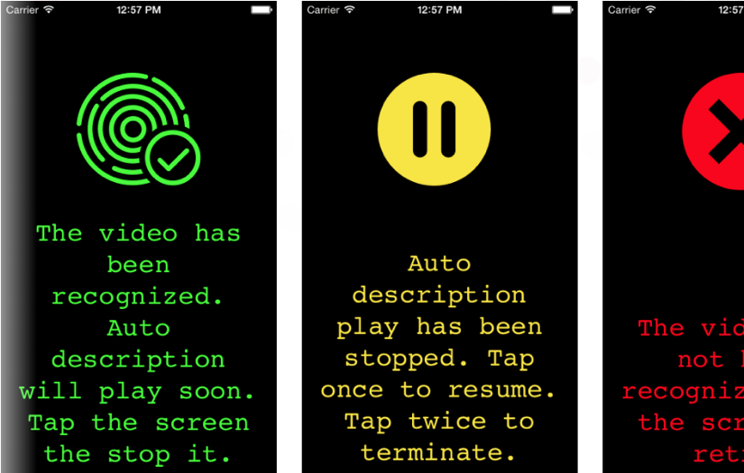 Audio description in every cinema - Movie Guide Dog screenshot 1